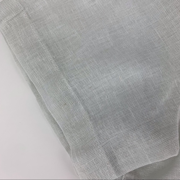 Joe's Jeans NWT Light Grey Linen Blend Short Sleeve Button Down Shirt, Small - Picture 13 of 16